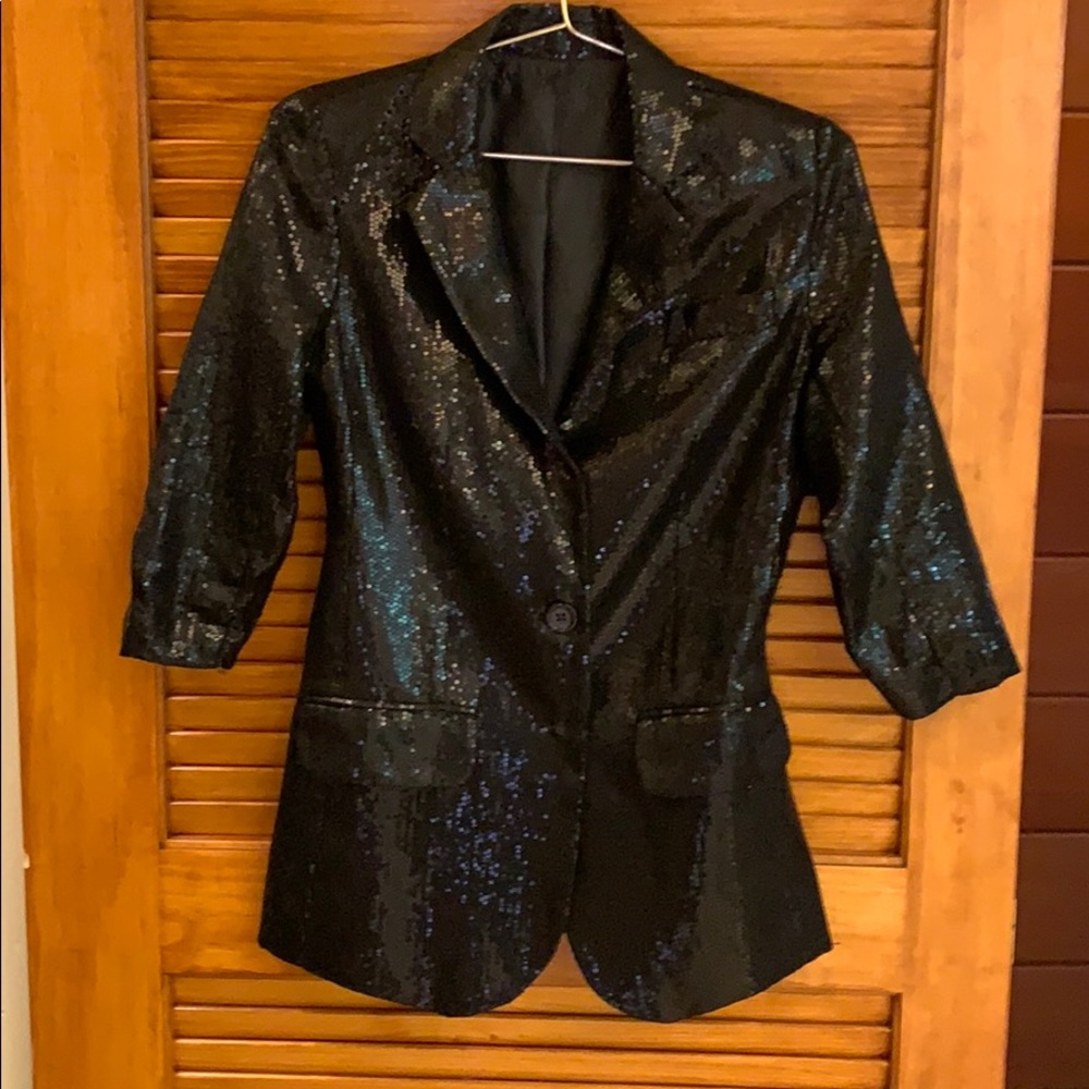 Black Sequin Blazer size S